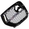 Left/Right Replacement Mesh Grille with Trim Intake Cover Front Bumper Fog Lamps Frame Grille 51117312605 Auto Accessory