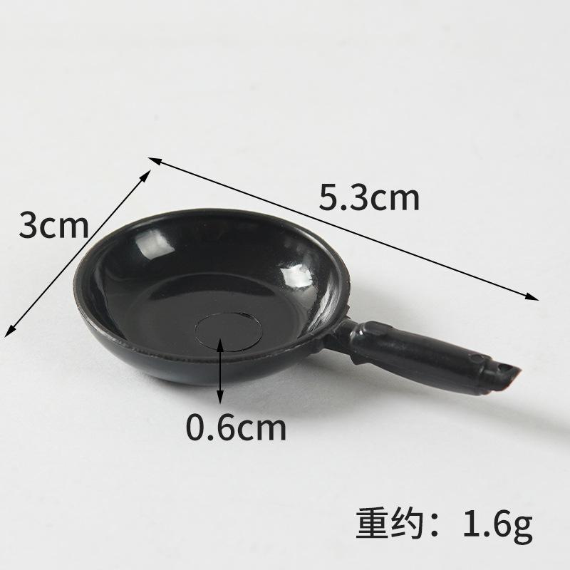 

Miniature Simulation Wok Pan Spatula Simulation Mini Kitchen Dollhouse Dollhouse Play House Food Game