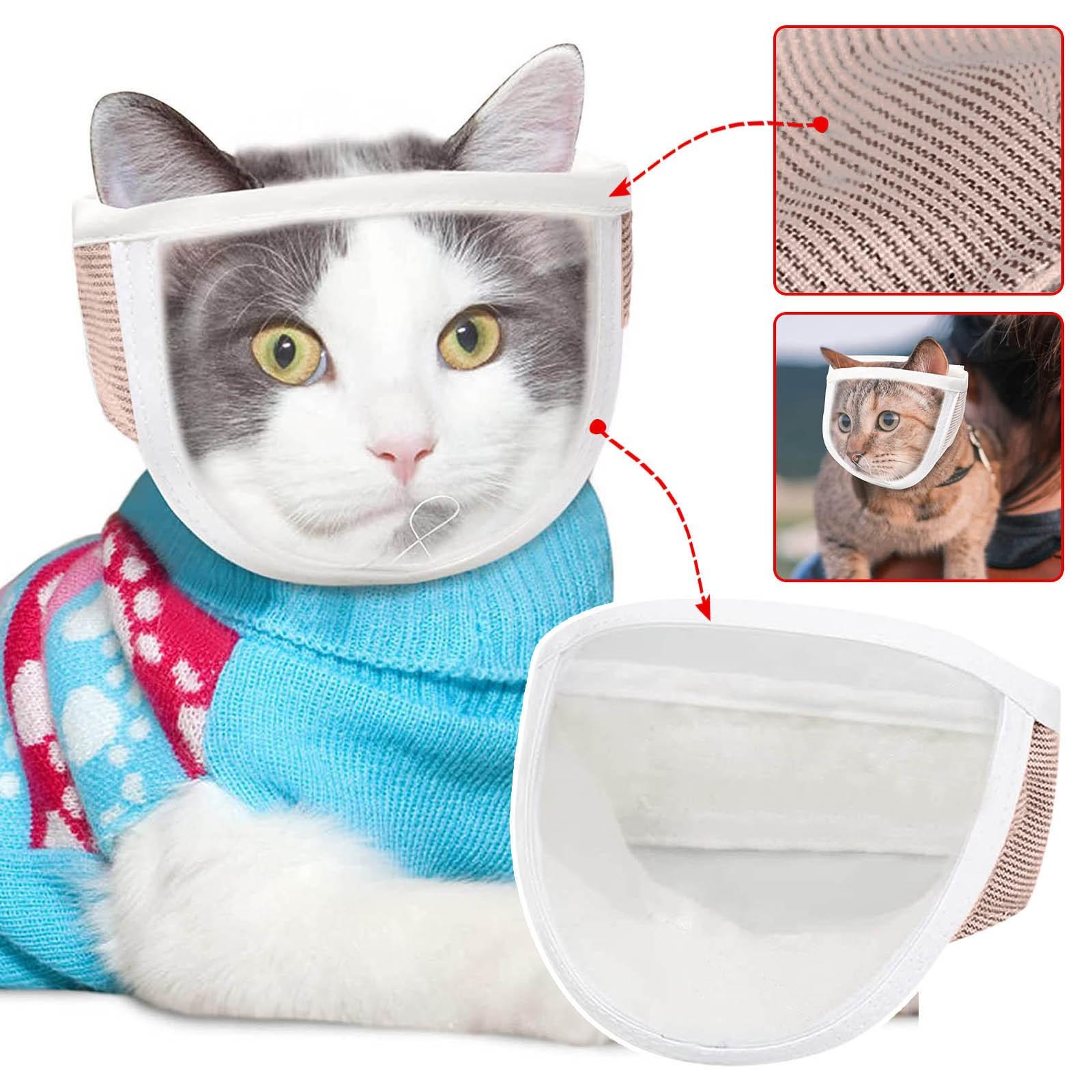

Muzzle For Grooming, Breathable Transparent Face Guard, Pet Muzzle For Nail Trimming And Bathing, Mouth Cover To Prevent Mutual And Biting M