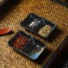 Japanese Style Ceramic Two-Compartment Sauce Dish Set