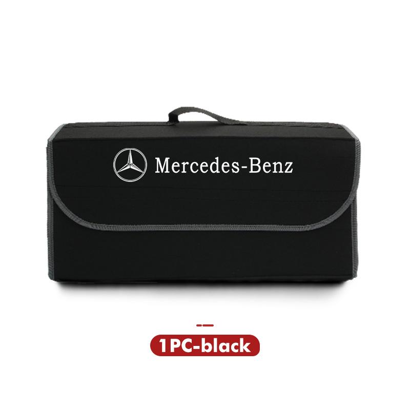 Car Trunk Storage Box Felt Stowing Bag Organizer Tool Auto Interior Accessories For Benz CLS SLK Sport ML C200 C260 C300 W205