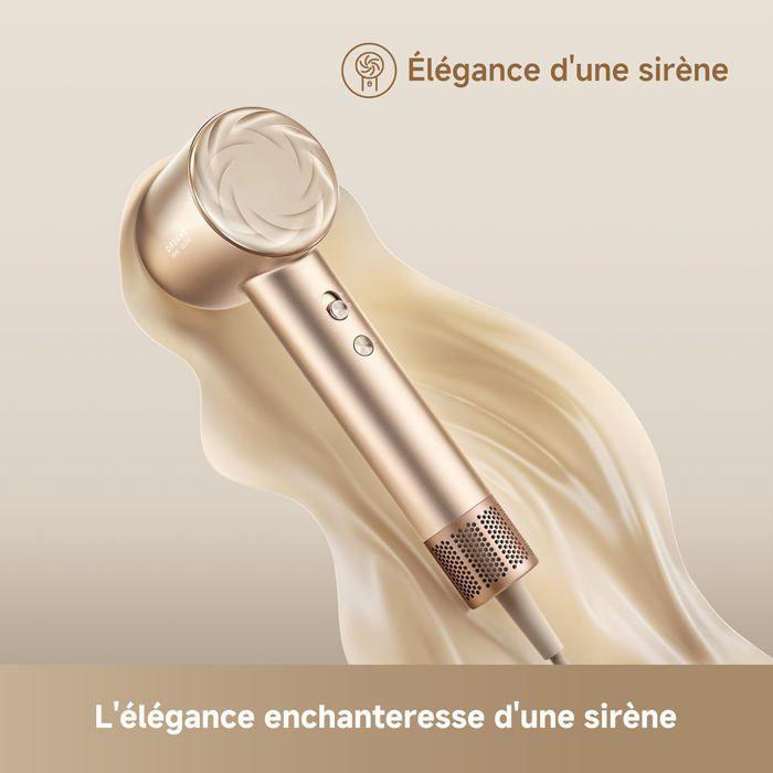 Sèche-cheveux - DREAME - Hair Glory Mix - 3 embouts magnétiques - Contrôle de température - Ioniseur d'air