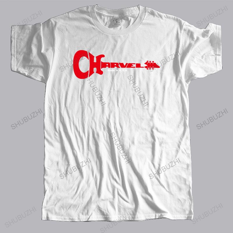 homme streetwear short sleeve casual funny t shirt CHARVEL GUITAR LOGO MUSIC Brand cool crew neck T-shirt Drop Shipping