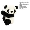 10cm Klipsli Panda Bebek Yumuşak Sevimli Mini Panda Peluş Asılı Süs PP Pamuk Dolgulu Hayvan Peluş Oyuncak Oturma Odası Perde Dekor Hediyelik