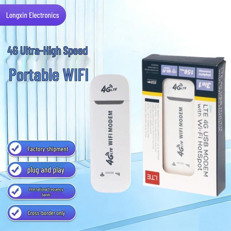 4G Portable WiFi USB Dongle Router with SIM Card Slot