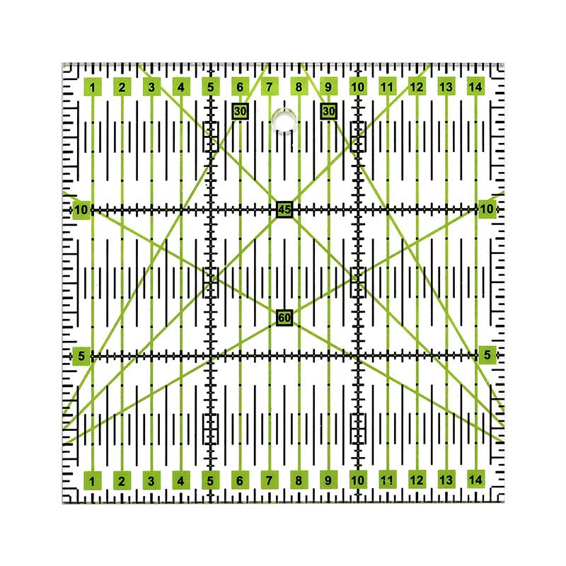 1pcs Acrylic Patchwork Ruler Sewing Measuring Layout Ruler Multifunctional Anti-Skid Tool Rulers Sewing Tool Accessories