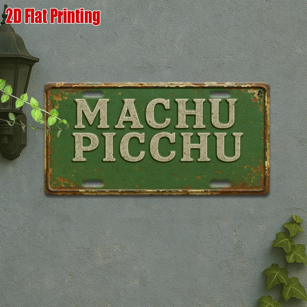 D Flat pc D Flat Retro Metal Plaque Inches Country Style Garden Home Cafe Bar Wall Decoration Vintage Nostalgic