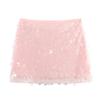 2025 European Style Women's Solid Color Sequin Mini Skirt