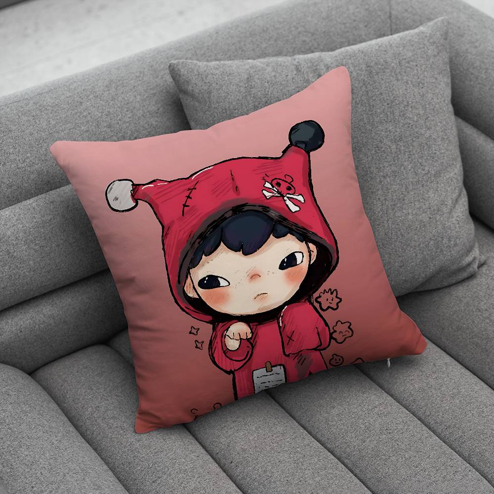 

Cartoon Doll HHironoS Pillow Case Pillow Case Living Room Sofa Cushion Cover Suitable For Home Bedroom Room Decoration 30x30cm