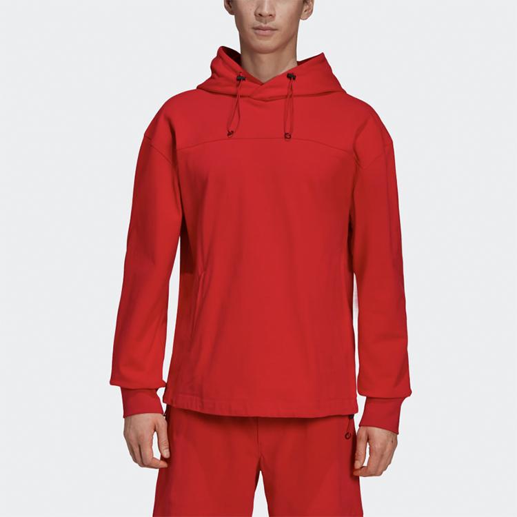 Y-3 Sweatshirts Men's Red Hooded Moderate Straight Fit GV4173
