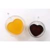 Heart Love Shaped Glass Mug Double Wall Coffee Cup Insulated Tea Milk Lemon Juice Water Cup Heat Resistant Drinkware Lover Gift