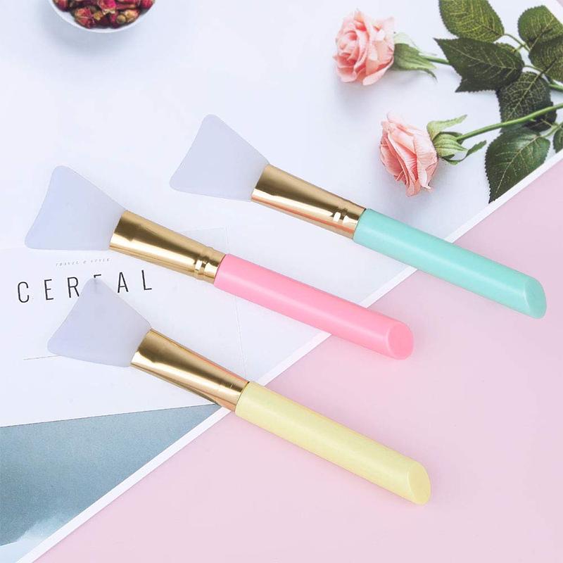 1PC Women Fashion Soft Silicone Makeup Facial Mask Brush Mud Mixing Brush Soft Women Skin Face Care Tool Silicon Brush Mask