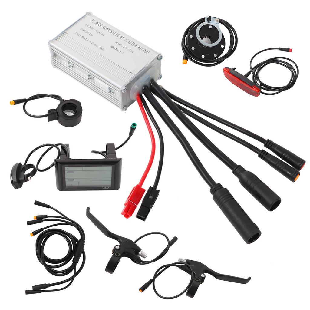 36V48V 250W Brushless Motor Controller LCD Display Kit Bicycle Lithium Battery Modification
