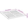 Table Top 70x70x2 cm Square Solid Acacia Wood
