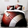 American Football Duvet Cover Set Queen/Full/King Size Skull Bedding Set 3pcs for Kids Boys Teens Sports Gaming Comforter Cover