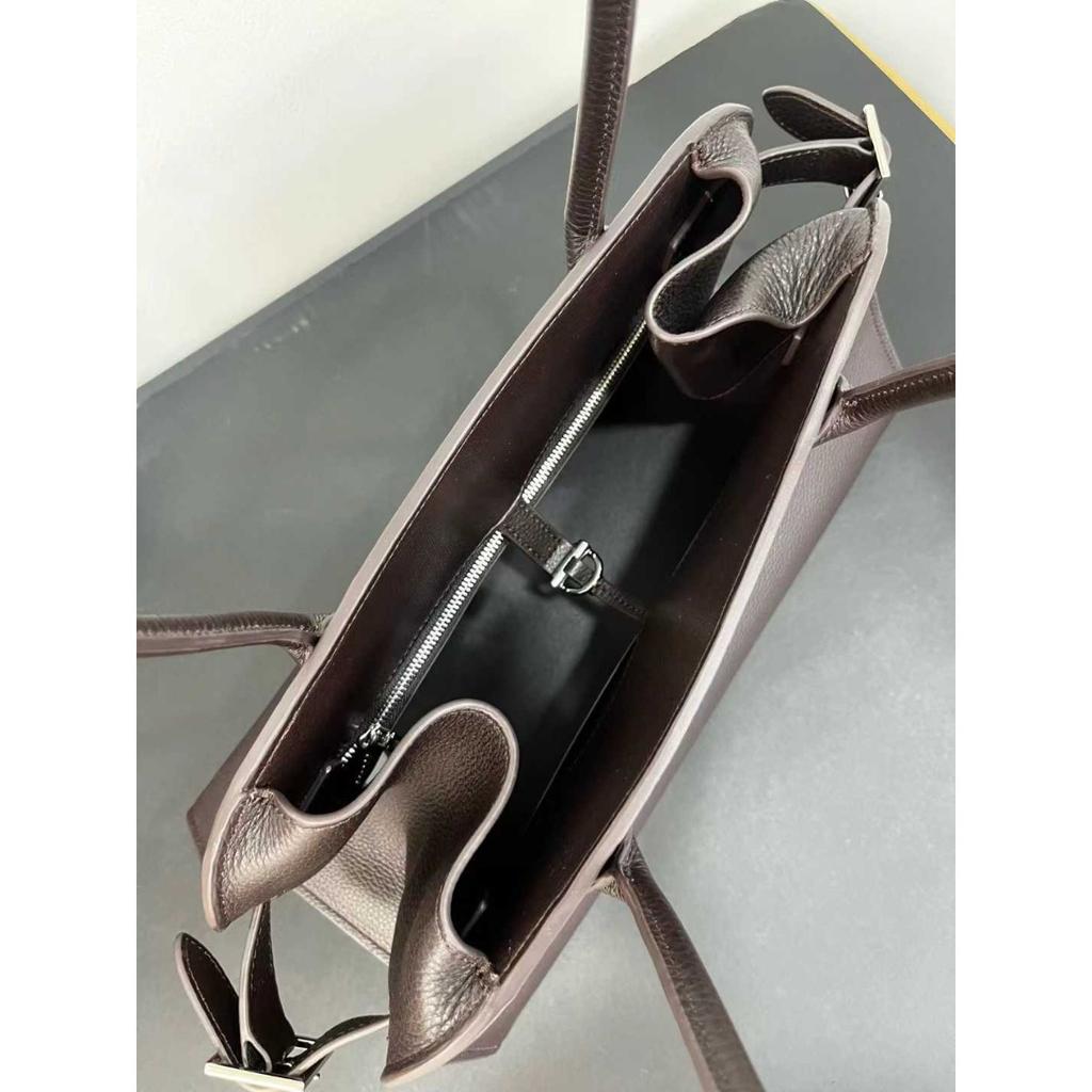 2026 Minimalist Style One-shoulder Tote Bag Top Layer Cowhide Large-capacity Bag Women's Commuter Armpit Bag Handbag Cross-border