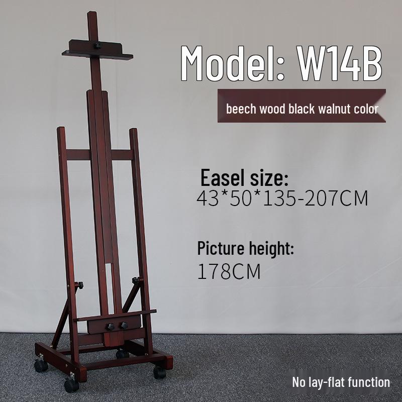 Adjustable Beech Wood Easel: Floor & Tabletop Folding Stand for Sketching & Oil Painting