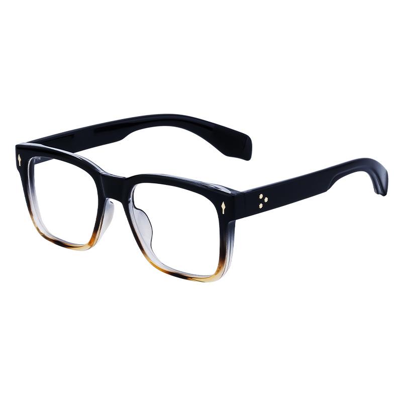 Retro Box Glasses Frame Men'S Can Be Equipped With Myopia Glasses Flat Glasses Optical Glasses Men'S Glasses