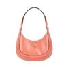 Tory Burch Robinson Chiusura Magnetica Tracolla Regolabile Borsa a Mezzaluna in Pelle Borse da Donna Corallo-Rosa 158509-650