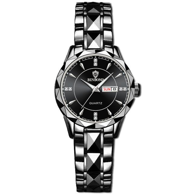 Brand 5552 Luxury Women Quartz Watch Waterproof Night Light Dual Calendar Fashionable Sports Women's Quartz Watch Clock