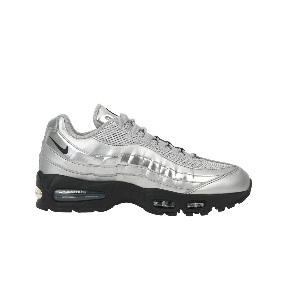 Nike Air Max 95 SE Big Bubble - Total 90 Metallic Silver Unisex Sneaker Schwarz IB6830-002 40