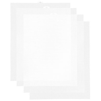 Plastic Canvas Sheet For Needlepoint& DIY Crafts- 13.4 Inch By 10.4 Inch With 2.5Mm Grid Design 4 Pack