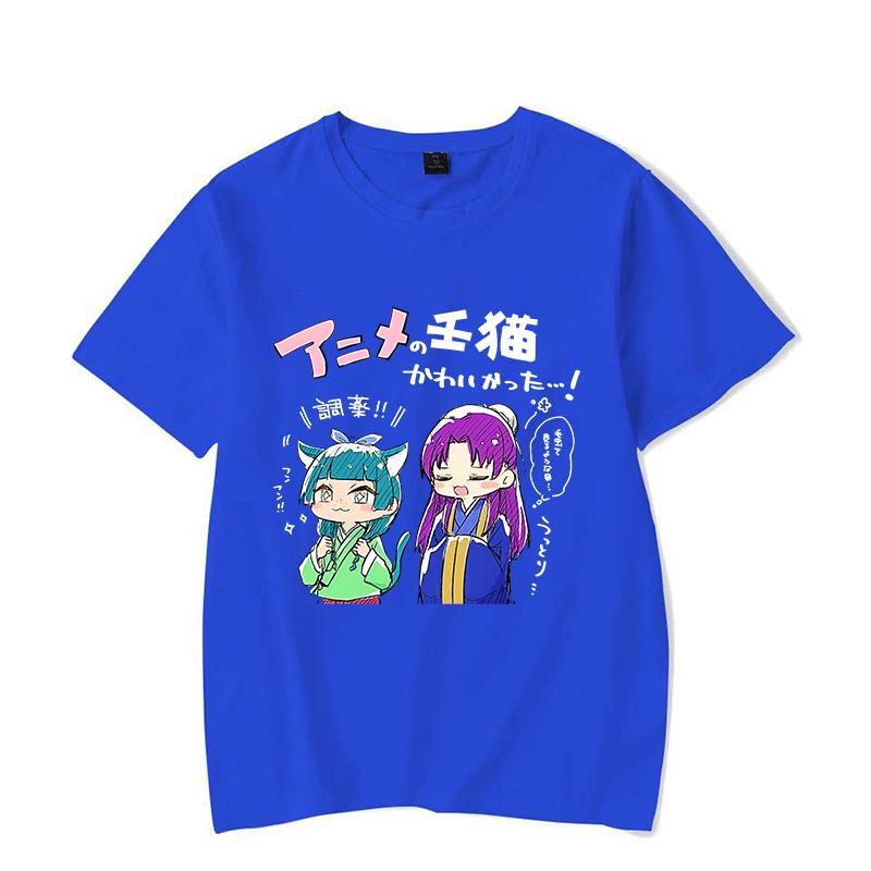 New The Apothecary Diaries Print Short Sleeve Casual T-shirt Summer Fashion Anime Harajuku Short Sleeve Women's Men's Top