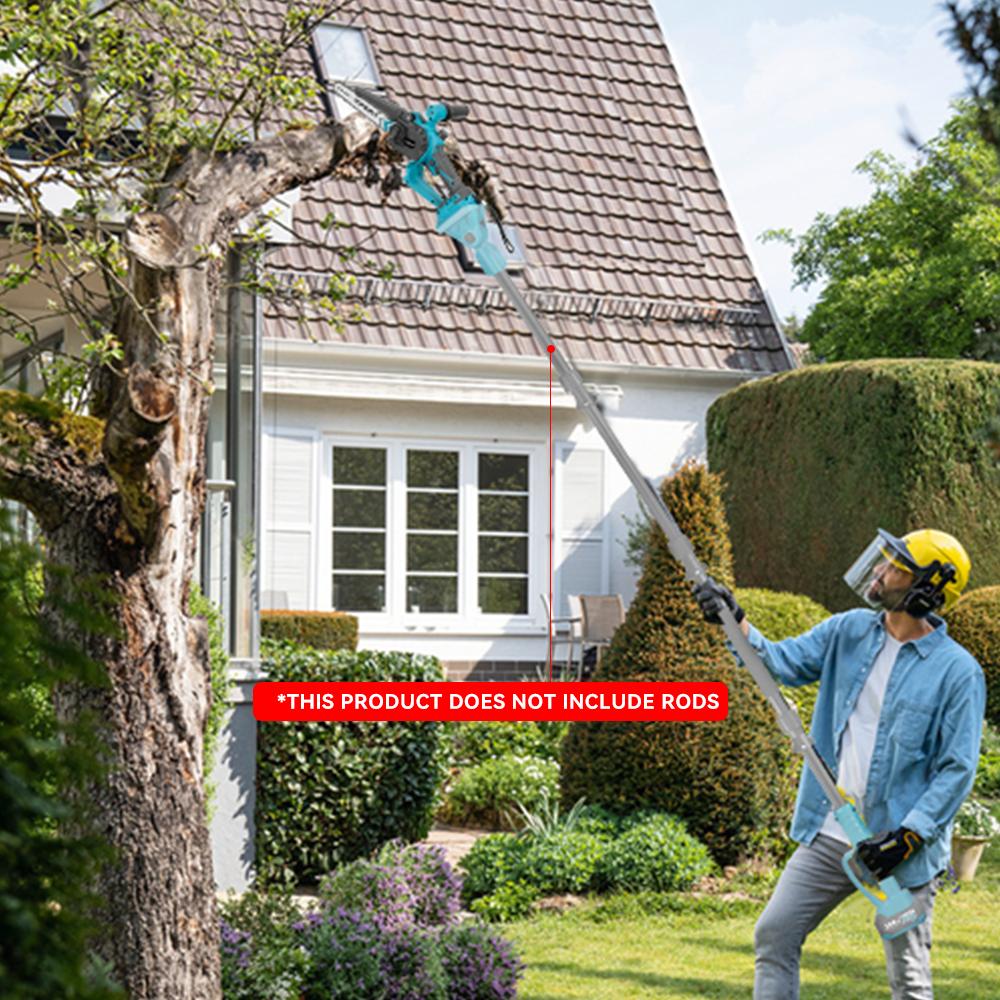 YOFIDRA 8-Inch 4500W Brushless Electric Pruning Saw Cordless Chainsaw for Woodworking Compatible with Makita 18V-21V Battery