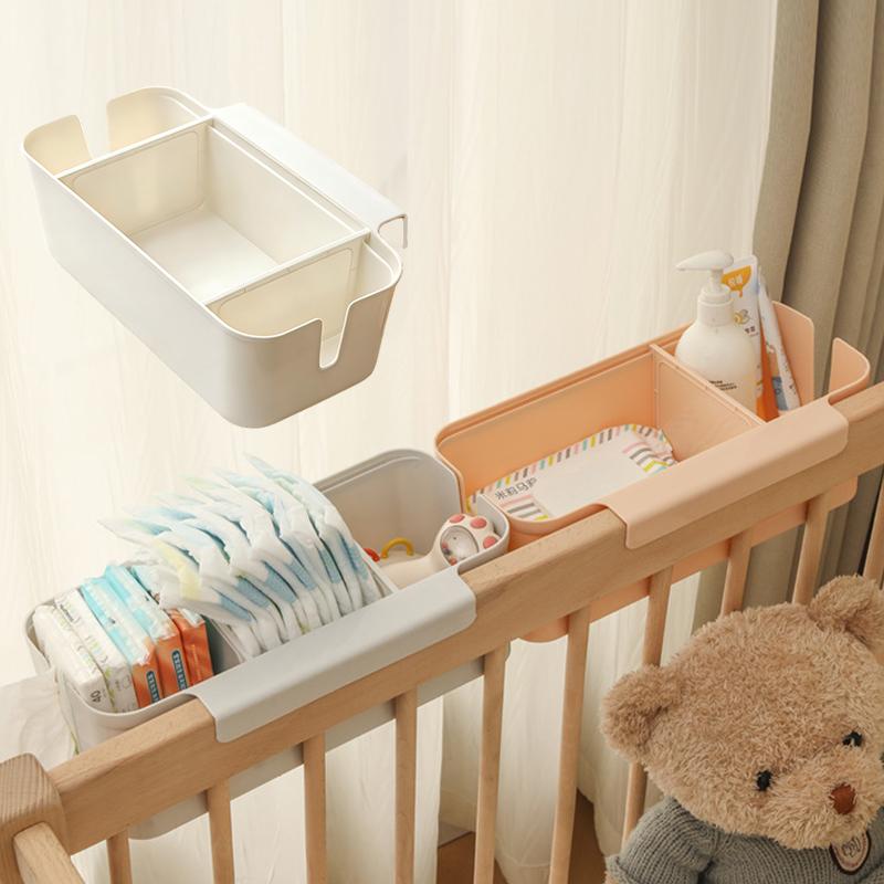 Multifunctional Baby Crib Organizer Newborn Bed Large Capacity Baby Stuff Diaper Storage Box Kids Bedding Hanging Diaper Bags
