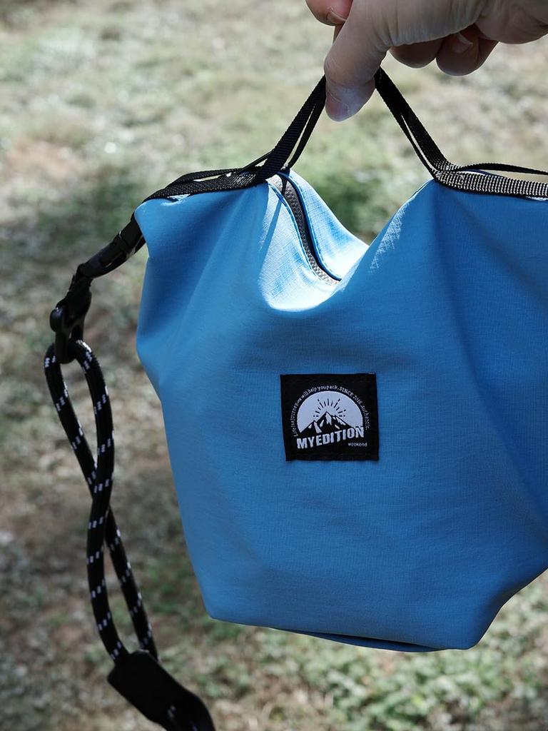 [MYEDITION] Tofu Bag, Casual Commuter Bag, Mobile Phone Bag, Subway Card Holder, Nylon Crossbody Shoulder Bag, Multicolor, Cute, Genderless, Mobile