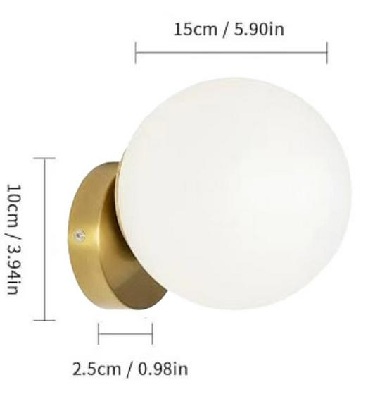 Wabi-Sabi Mid-Century Creme Wandlampe für Schlafzimmer oder Wohnzimmer