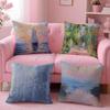 OOscarClaude Monet Cushion Cover Pillow Case Soft Skin Friendly Fabric Comfort  Concealed Zipper