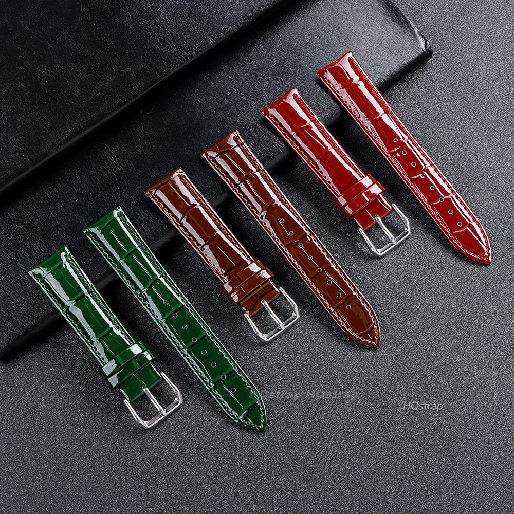 Genuine Calfskin Strap Slub Pattern Universal Watchband 12mm 14mm 16mm 18mm 19mm 20mm 21mm 22mm 24mm Women Men Watch Accessories