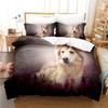 3D Print Pet Dog Bed Sets For Girl Duvetcover 2pcs Pillowcase Super Soft Comfortable Cartoon Kids Bed Quilts Cover Set 2/3 Pcs