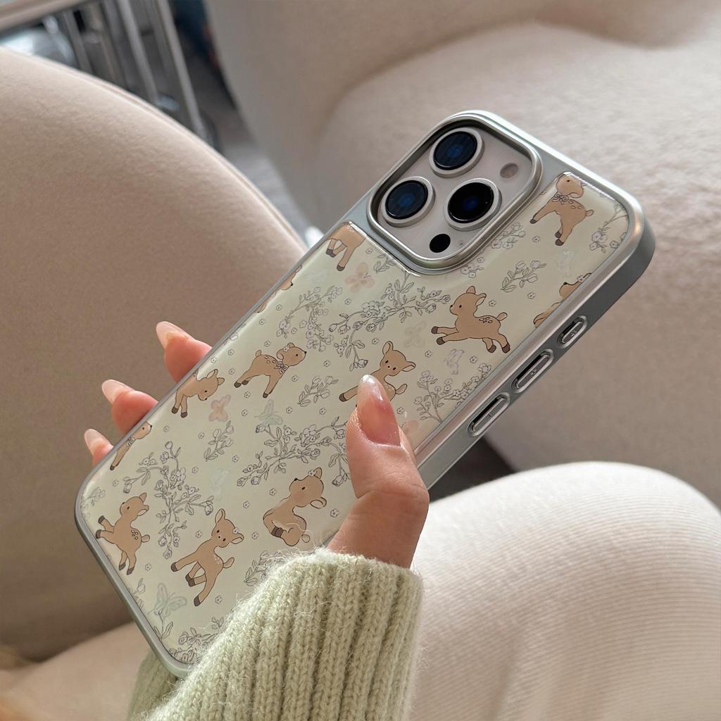 Cartoon-Hirsch-Handyhülle passend für iPhone 14, iPhone 15 und iPhone 16 Pro Max