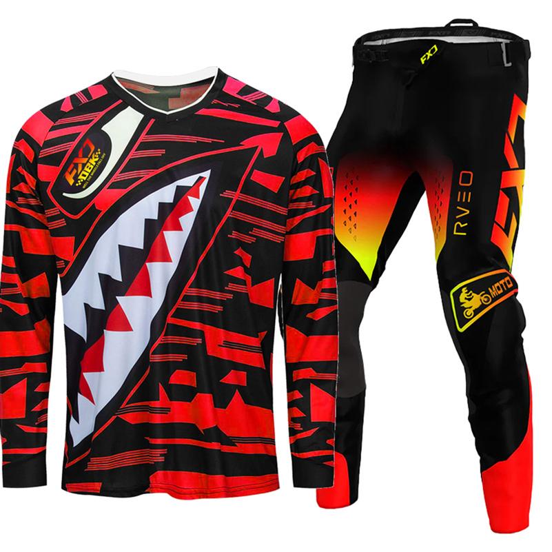 Motocross-Ausrüstungsset für Kinder 4 5 6 7 8 9 10 11 12 13 Jahre Jugend Kind Motorrad Junge Mädchen Jersey Hose Kits Rennanzug Offroad Enduro MX MTB