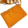 HERMES Border with pouch Cannes PM Tote Bag Hand Bag cotton yellow/White