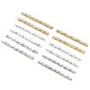 50pcs 18K Copper Plated True Golden Thick Silvery Platinum Batch Flower Connection Tube, DIY Bracelet Jewelry Making Accessories