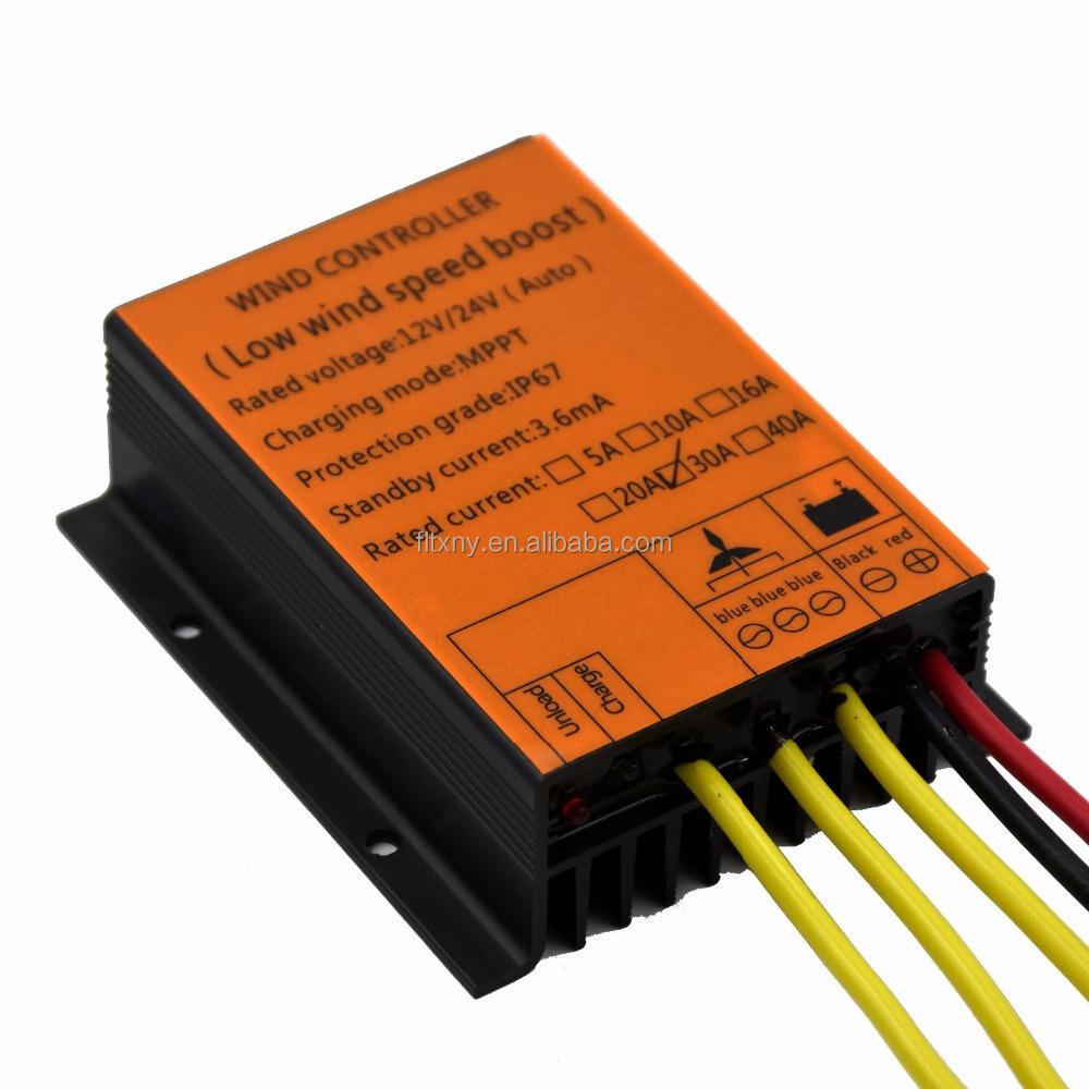 Wind Turbine MPPT Charge Controller for Wind Generator 12V 24v Auto 48v Wind Turbine Charger Regulator for Streetlight