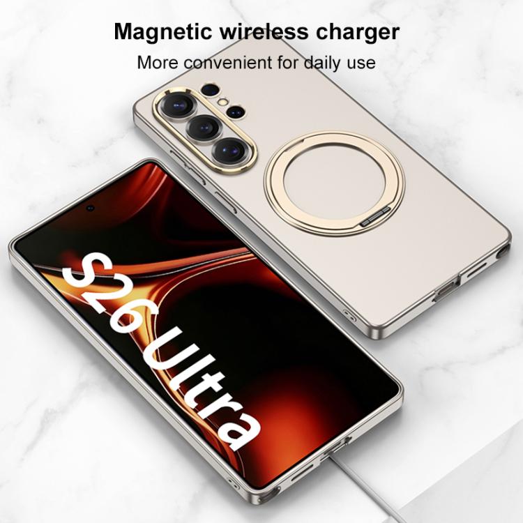 GKK Ultra-thin Full Coverage PC Phone Case with Magnetic Rotating Holder