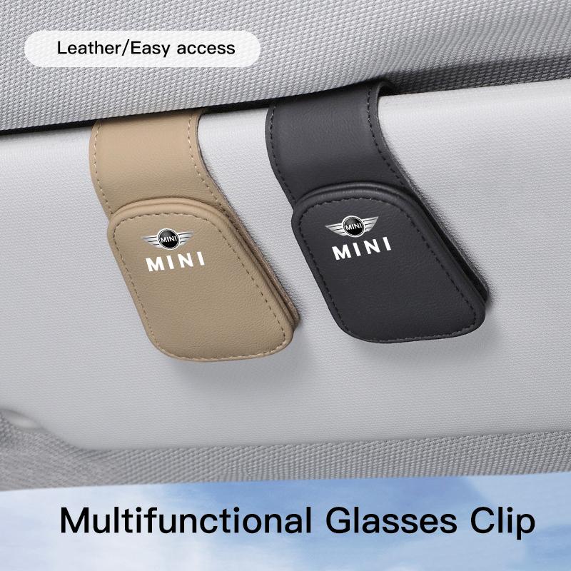 Car Glasses Clip Sunglasses Ticket ID Holder For Mini Cooper Works One JCW R56 R53 F54 F55 F56 F57 Clubman Cabrio Coupe Roadster vhdsg88