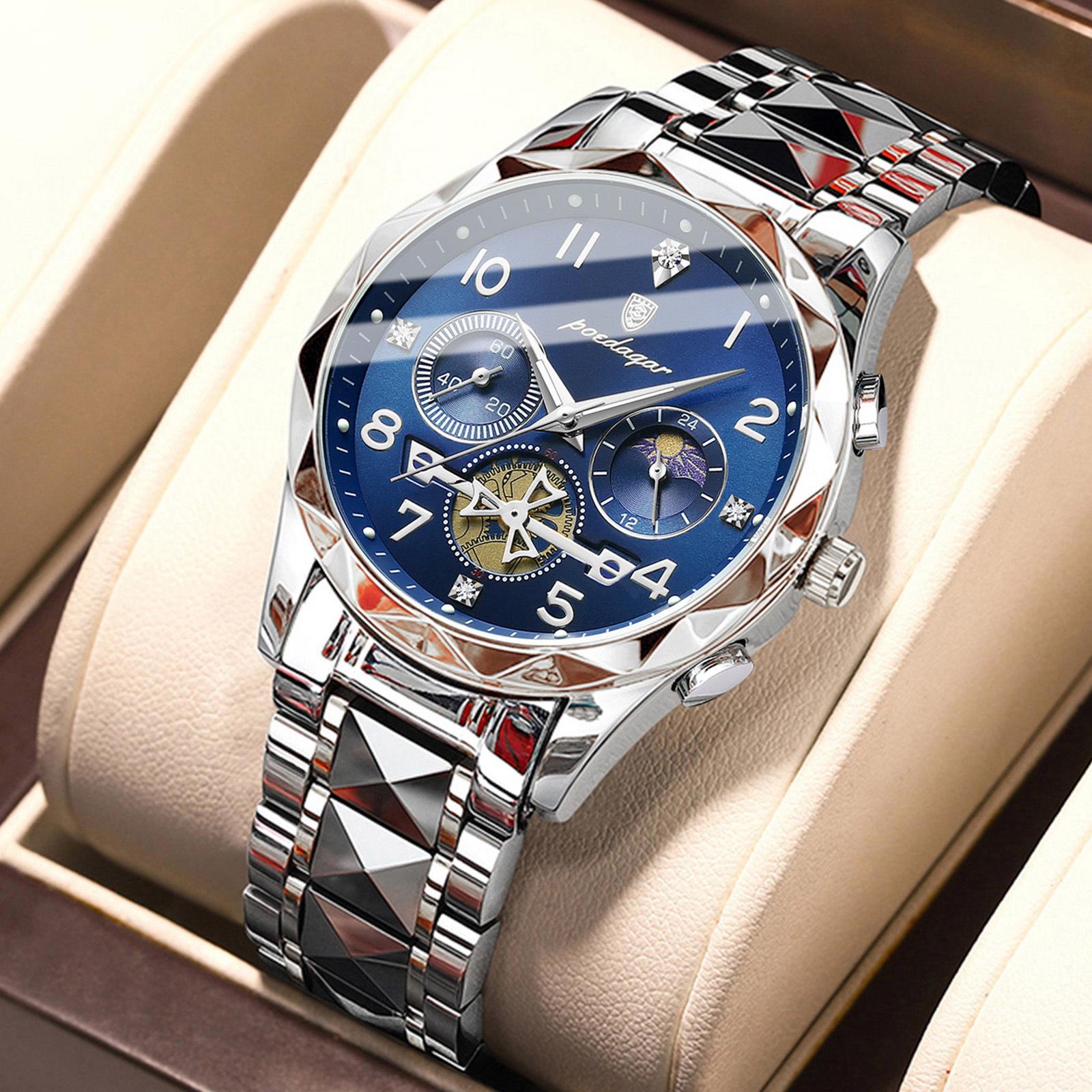 Multifunctional Fashion Men S Watch Waterproof Luminous Quartz Watch