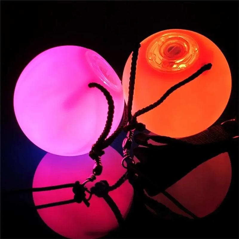 LED for Belly Dance Accessory Multi-Colored Glow Balls Light Up for Party Dance Throwing Ball Shaped Stage Light Party Decor