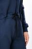 Jumpsuit – Women's Warm Zip-Up with Stand Collar & Waist Tie, Winter 8443-025 HC