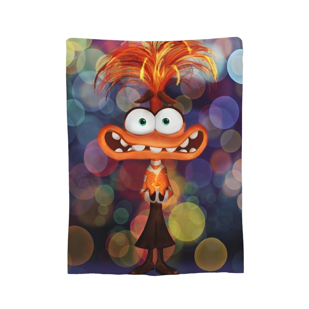 Inside Out Wool Blanket Cartoon Action Comedy Funny Throw Blankets for  Sofa Bedding Lounge 125*100cm Rug Piece,