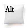 Keyboard Jeanette Alt Del Ctrl Letter Pattern Hug Cushion Cover Black and White Home Decor Home Car Comfort Cushion Cover    ...