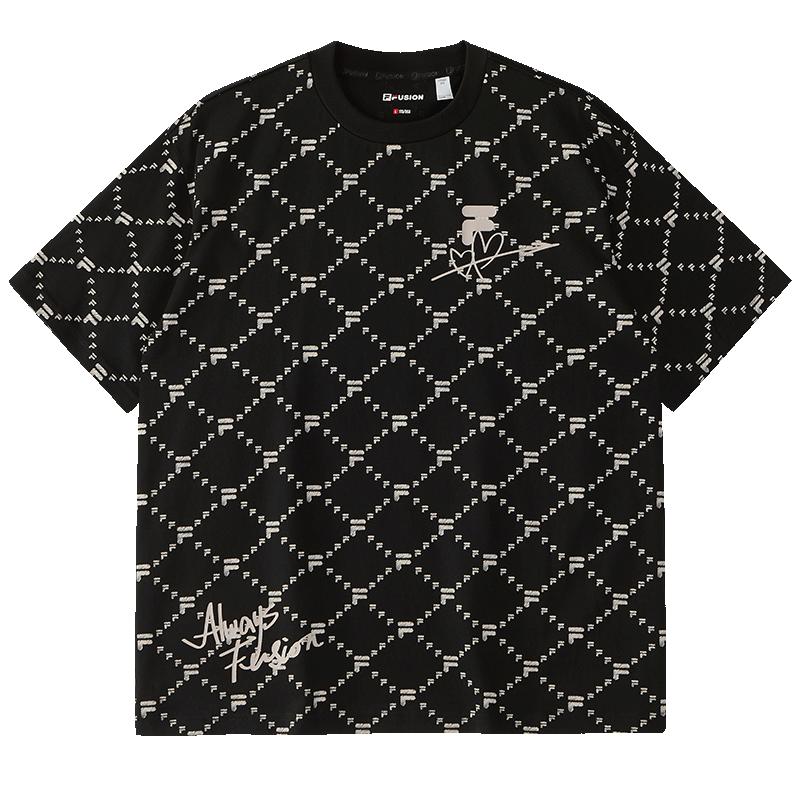 FILAFUSION Fila Unisex Loose Fit Short Sleeve T-Shirt XS