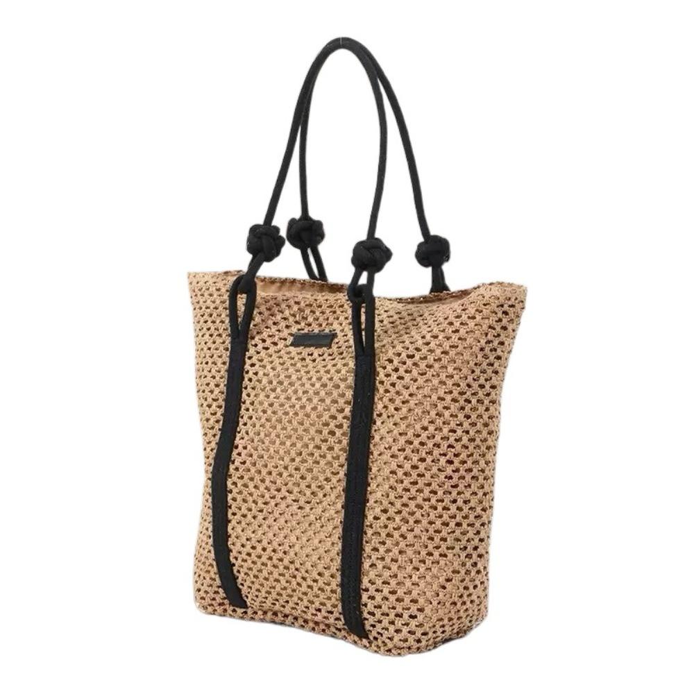 Большие соломенные плетеные сумки однотонные женские сумки через плечо пляжный курорт хаки