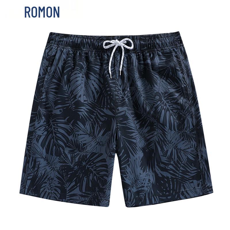ROMON Men s Summer Print Beach Shorts S