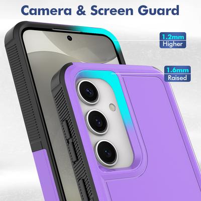 For Samsung Galaxy S25 Case 2-in-1 PC+TPU Shockproof Phone Cover